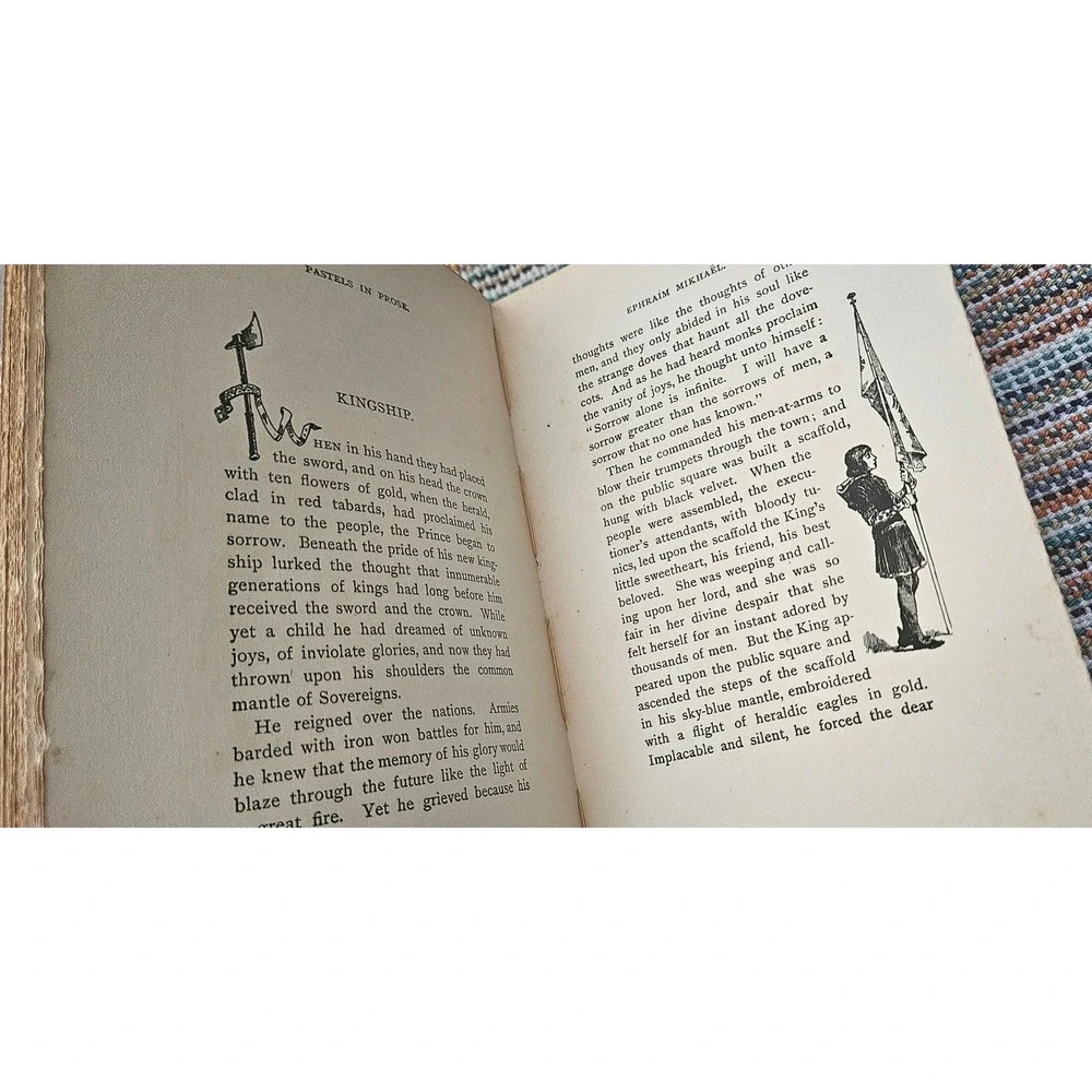 Pastels in Prose From the French 1890 Harper Brothers Stuart Merrill Illustrated